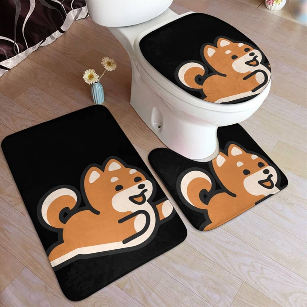 トイレマット 新品 セット 5点 ワンコ かわいい トイレ デコール 犬